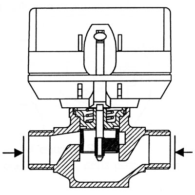 2-way, threaded, with electric motor | Ambient Instal